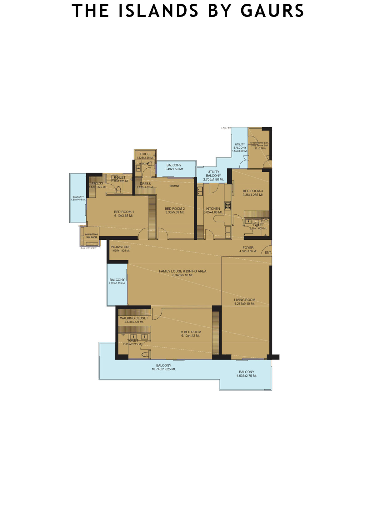 The Islands By Gaurs Block B Unit 1 Floor Plan