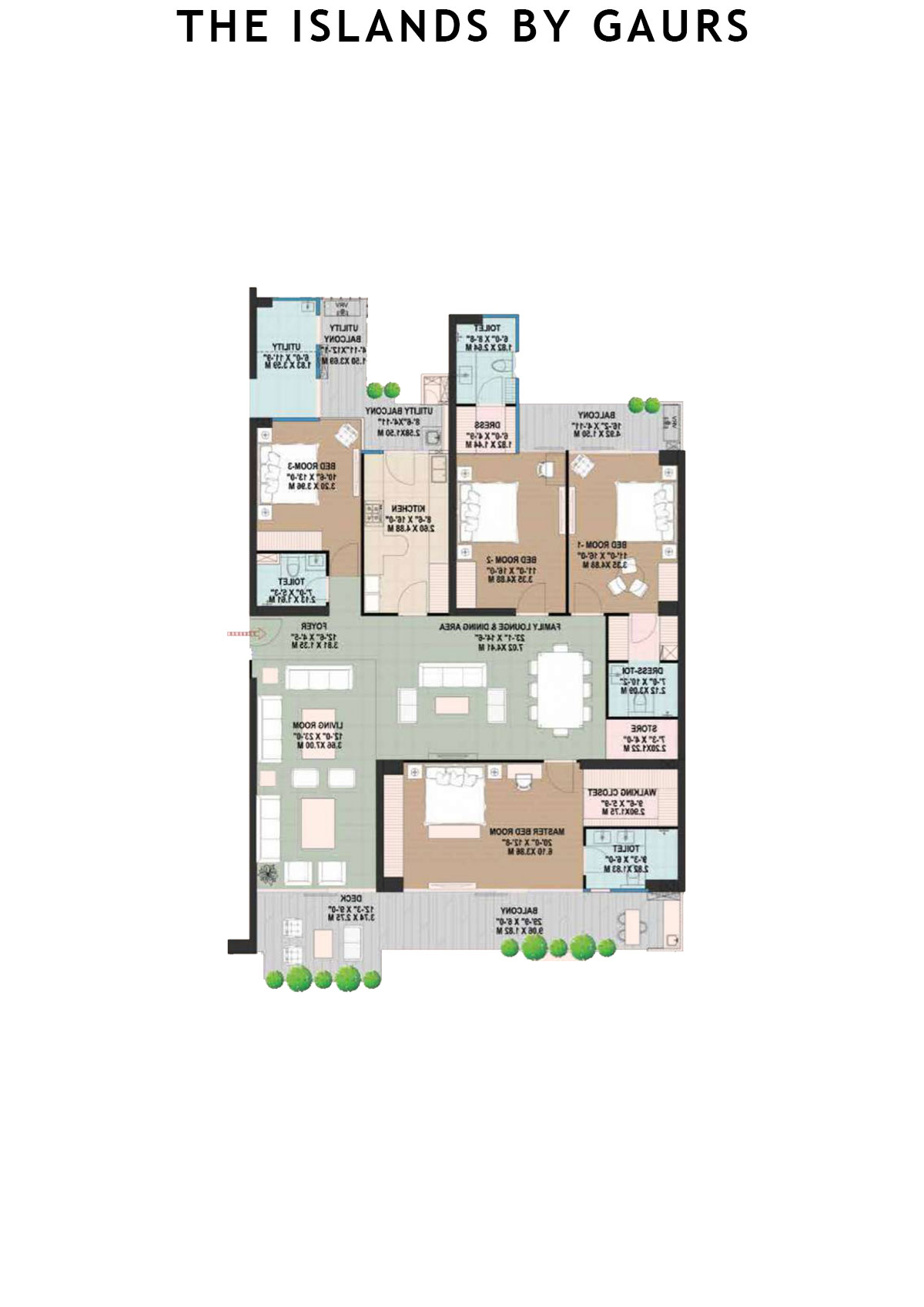 The Islands By Gaurs Block F Unit 2 Floor Plan