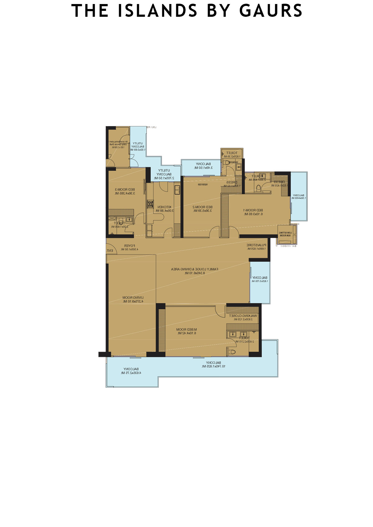 The Islands By Gaurs Block I Unit 2 Floor Plan
