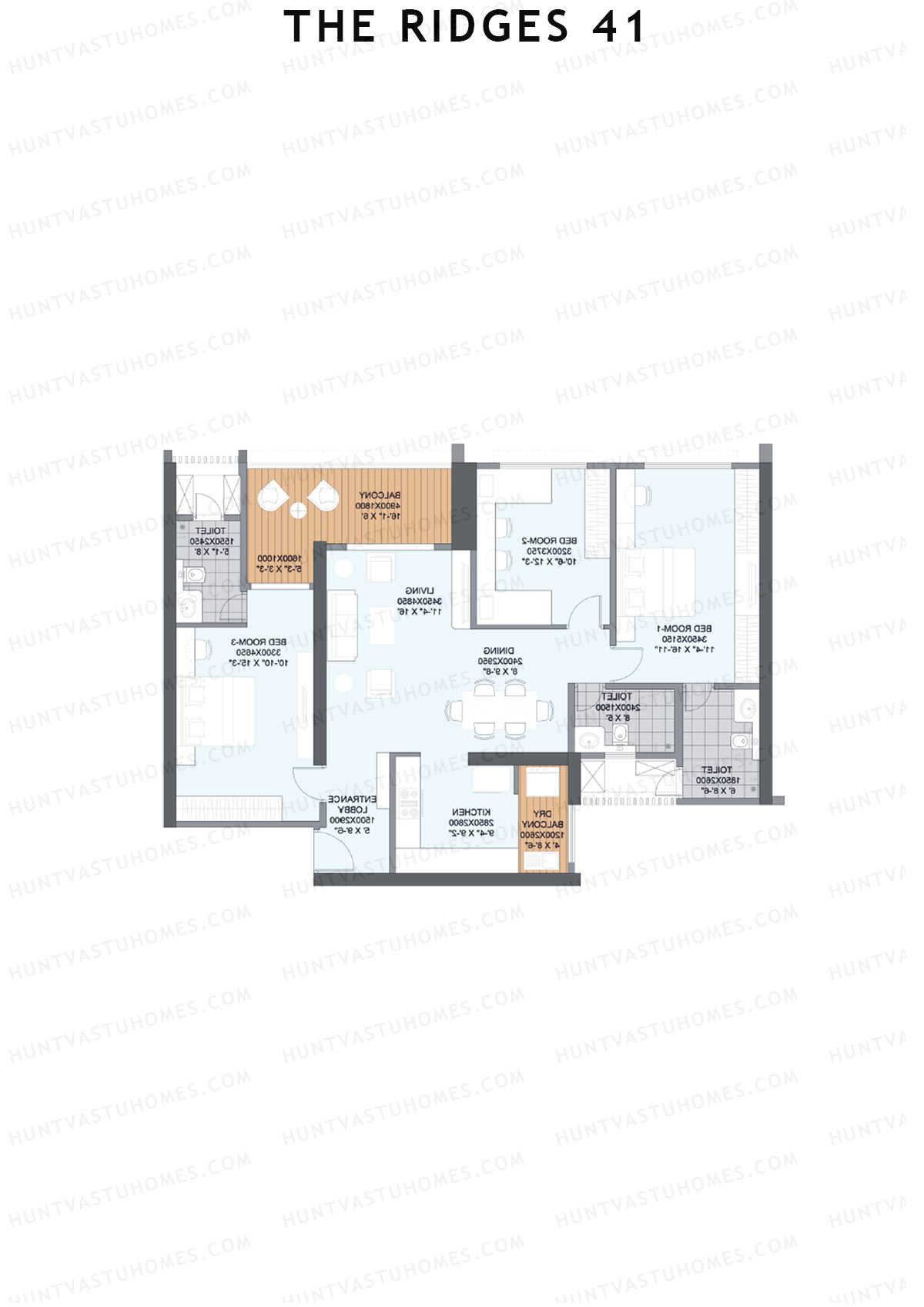 The Ridges 41 Tower A Unit 3 Floor Plan