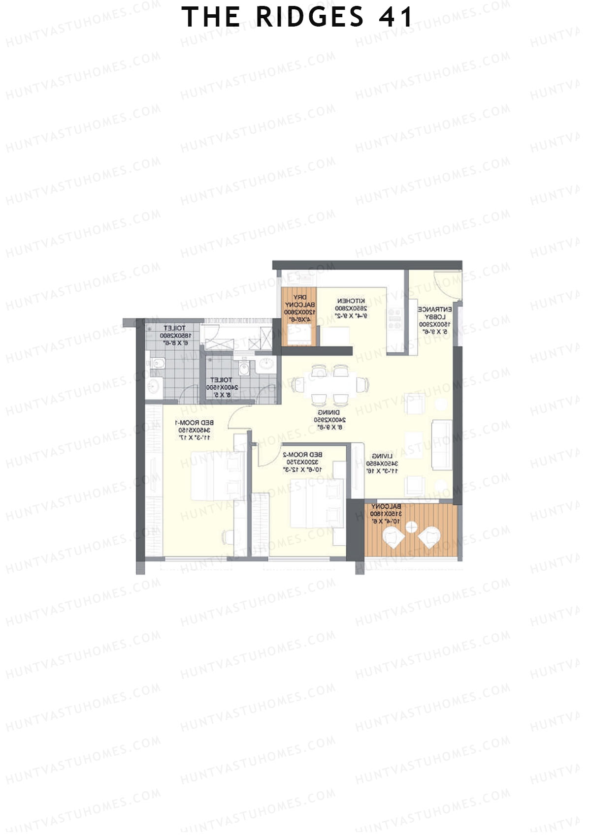 The Ridges 41 Tower A Unit 6 Floor Plan