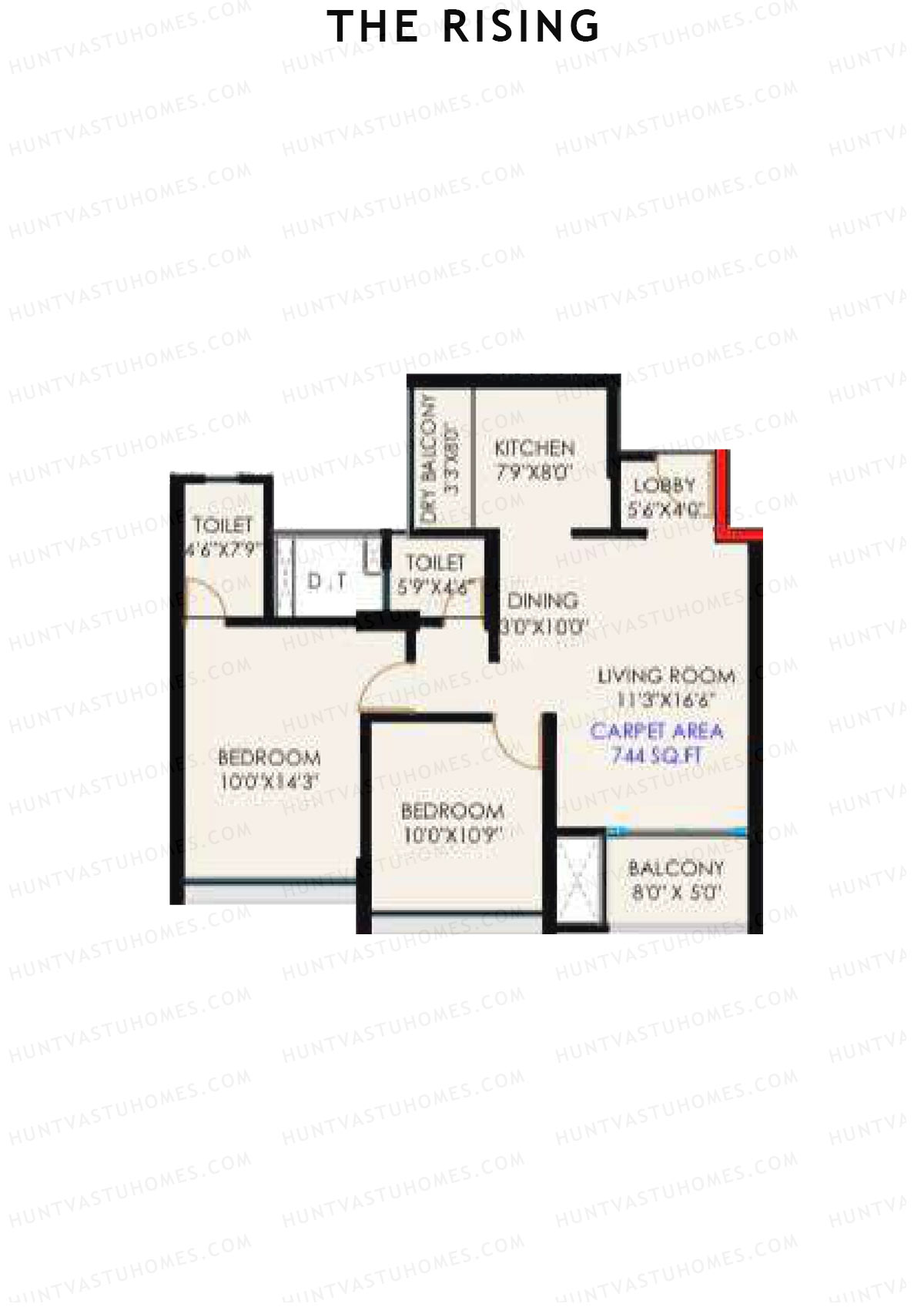 The Rising Wing A4 Unit 4 (Type B) Floor Plan