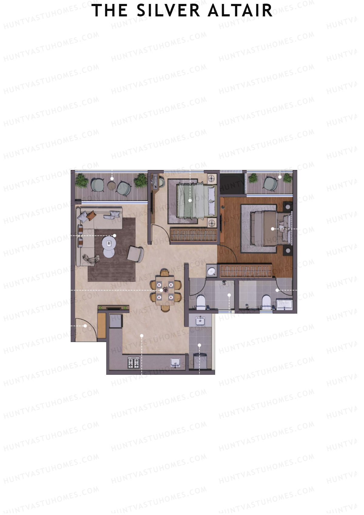 The Silver Altair Wing B Unit 6 Floor Plan