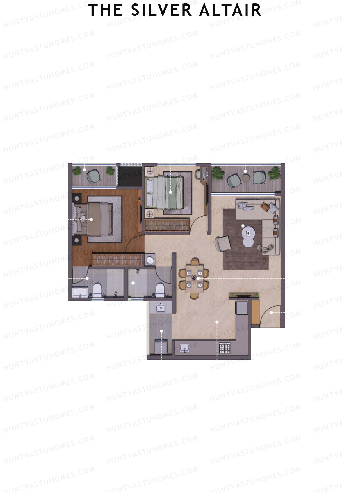 The Silver Altair Wing B Unit 7 Floor Plan