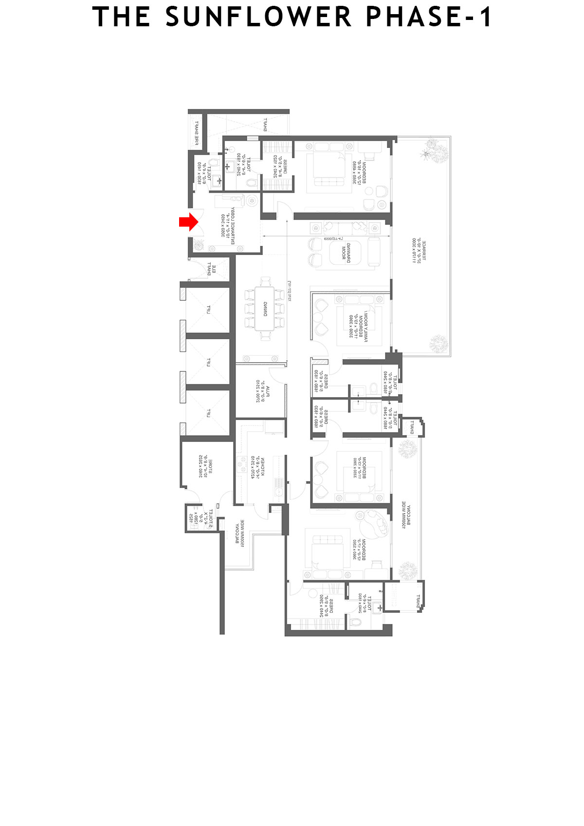 The Sunflower Tower G Unit 1 Floor Plan