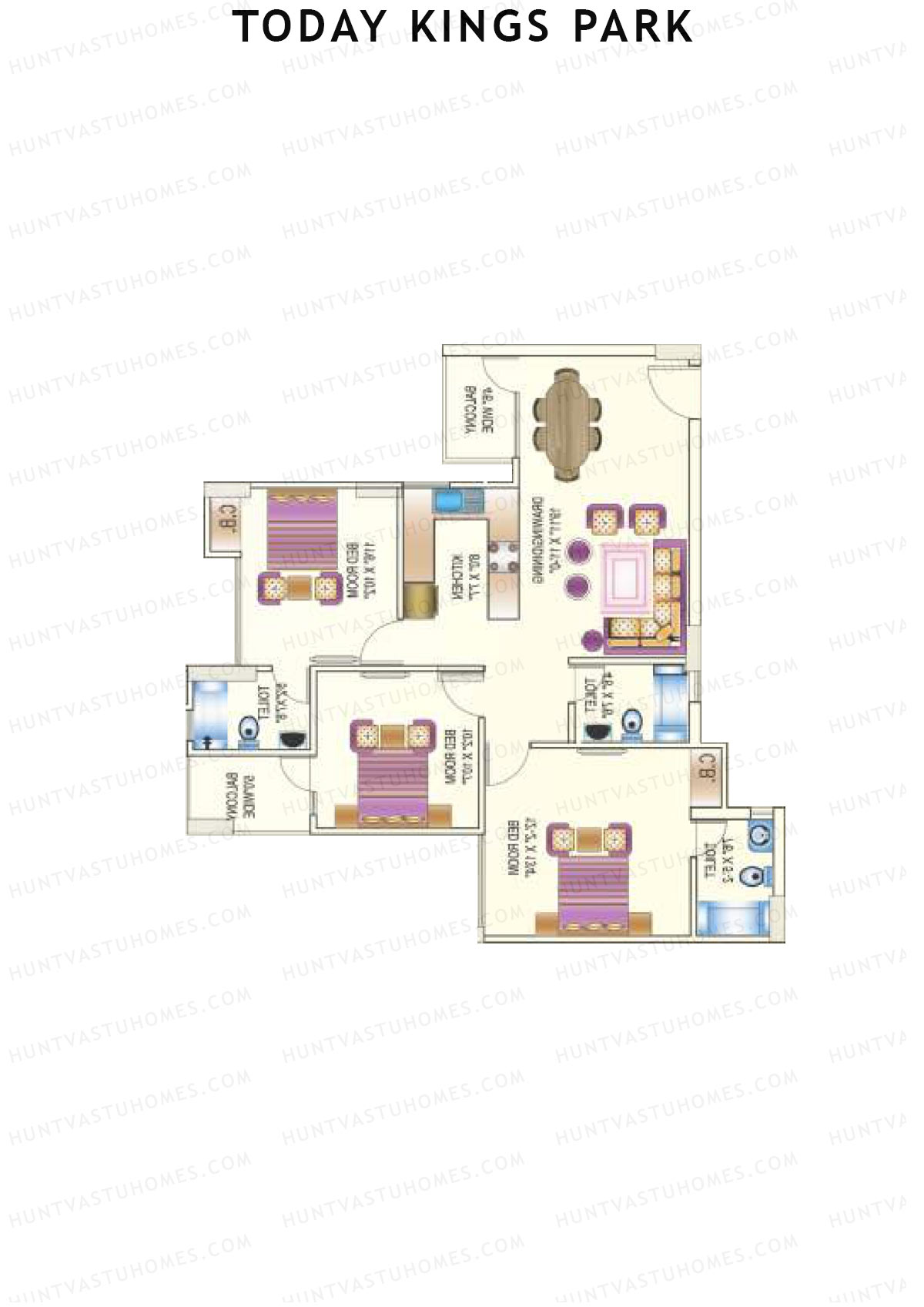 Today Kings Park Tower D Unit 1 (Type C) Floor Plan