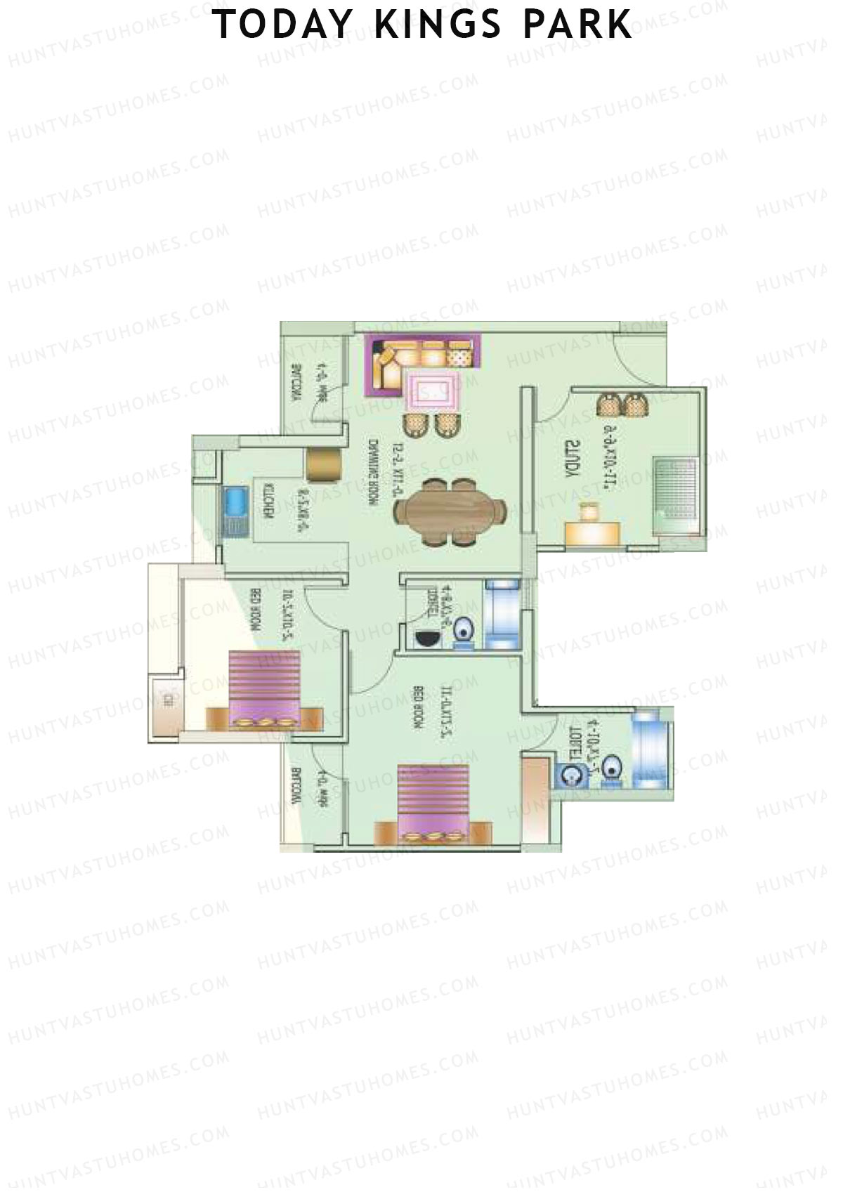Today Kings Park Tower D Unit 3 (Type C) Floor Plan