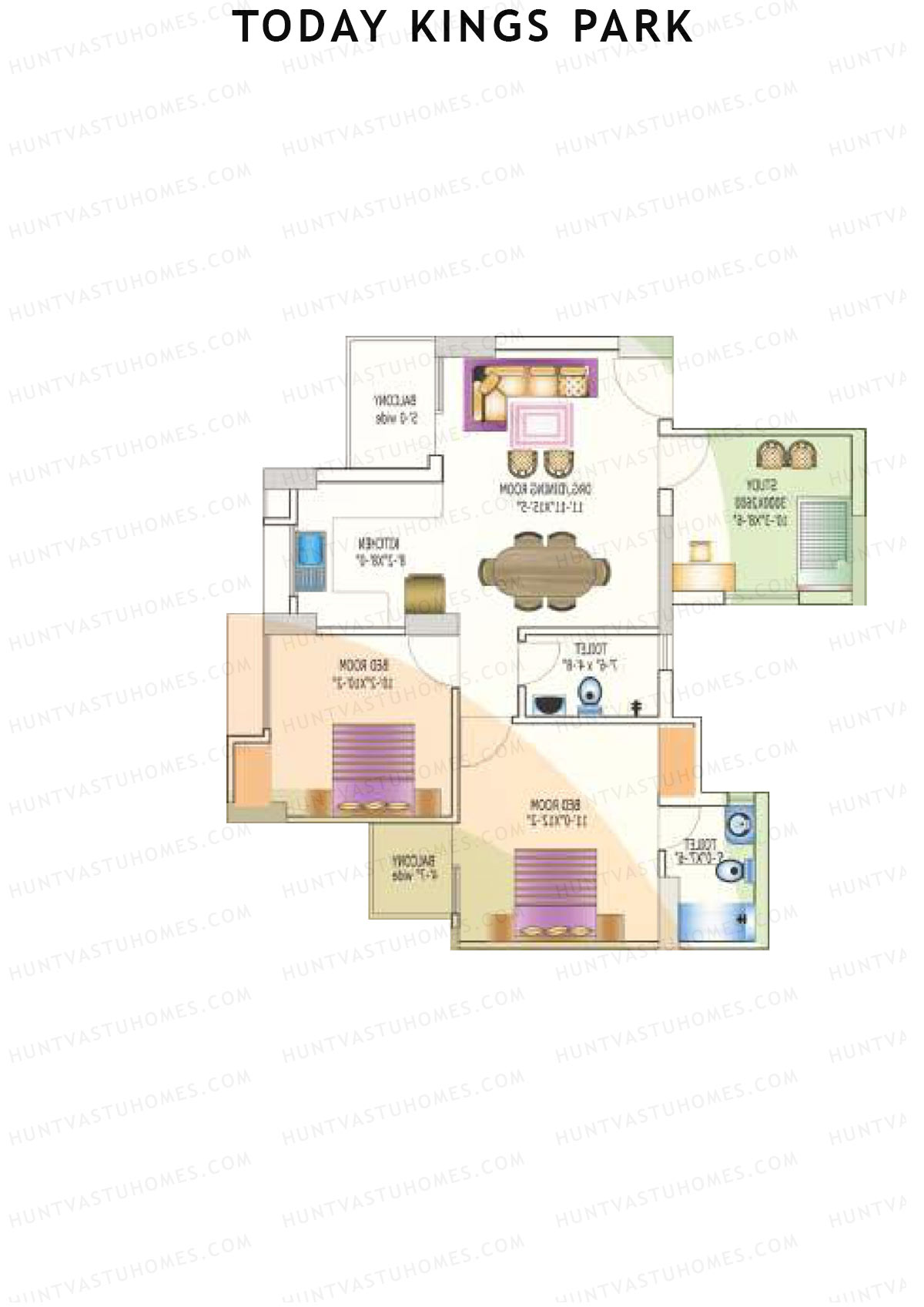 Today Kings Park Tower G Unit 5 (Type B) Floor Plan