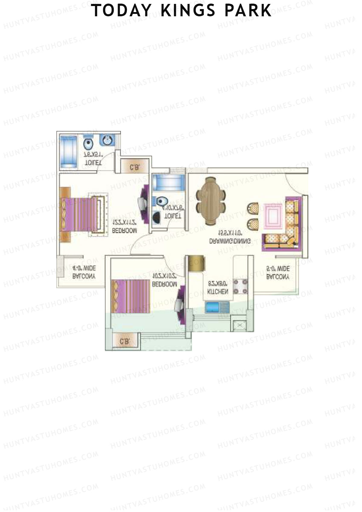 Today Kings Park Tower G Unit 6 Floor Plan