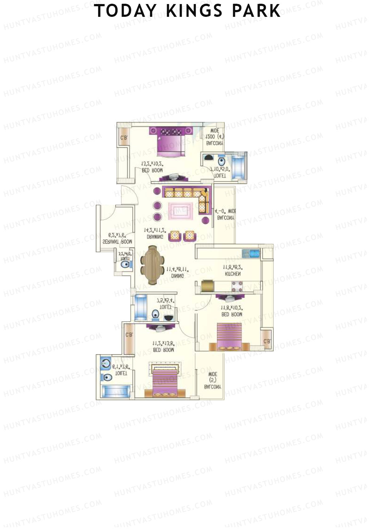 Today Kings Park Tower J Unit 1 Floor Plan
