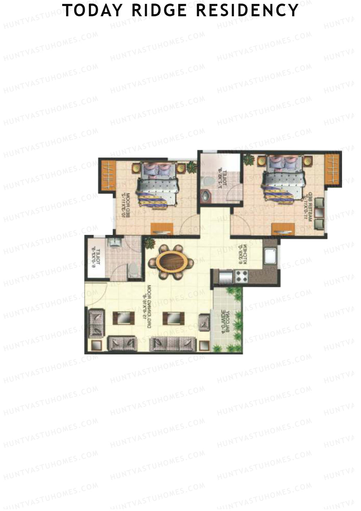 Today Ridge Residency Block M Unit 7 Floor Plan