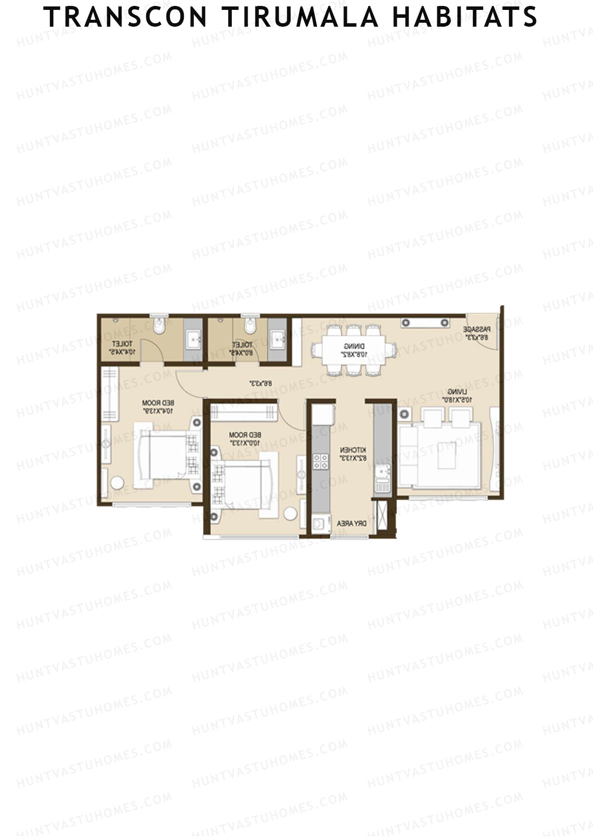 Transcon Tirumala Habitats Wing A Unit 4 Floor Plan