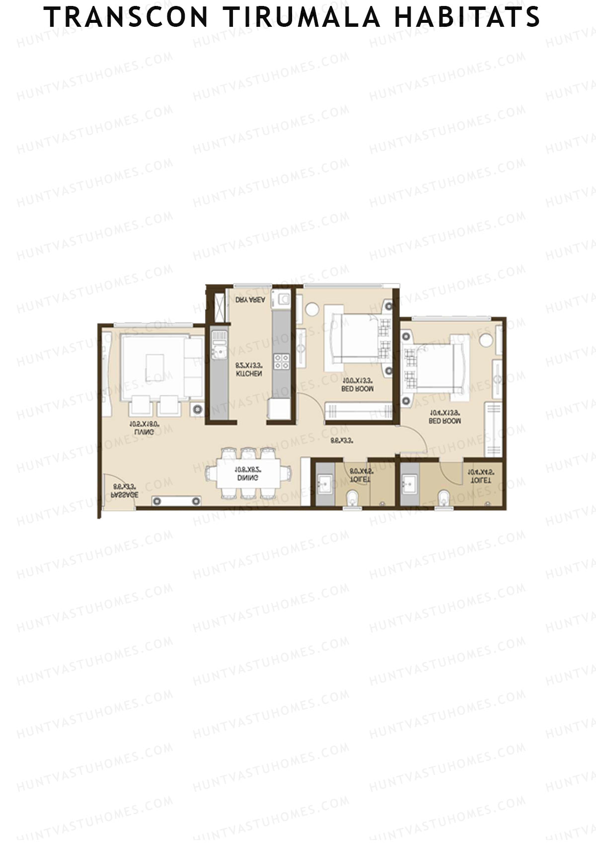 Transcon Tirumala Habitats Wing C Unit 2 Floor Plan