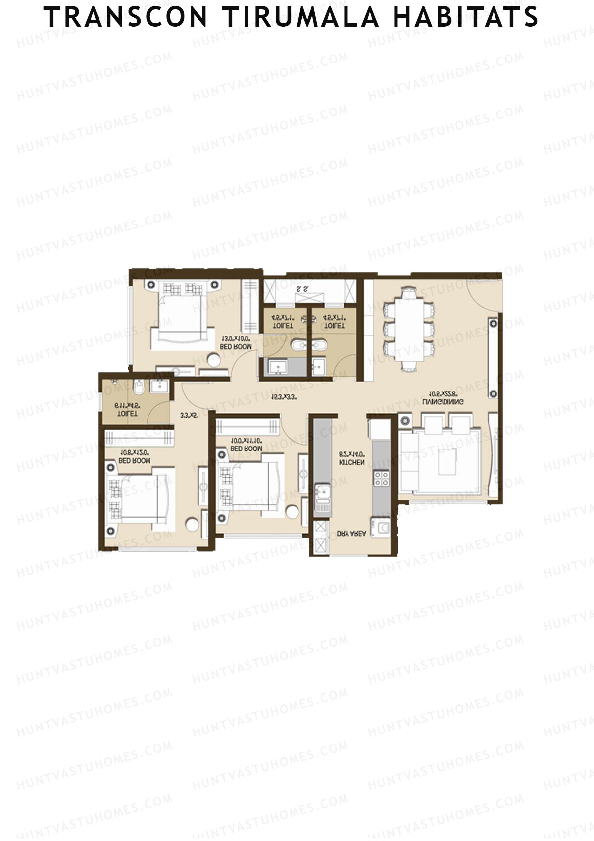 Transcon Tirumala Habitats Wing C Unit 4 Floor Plan