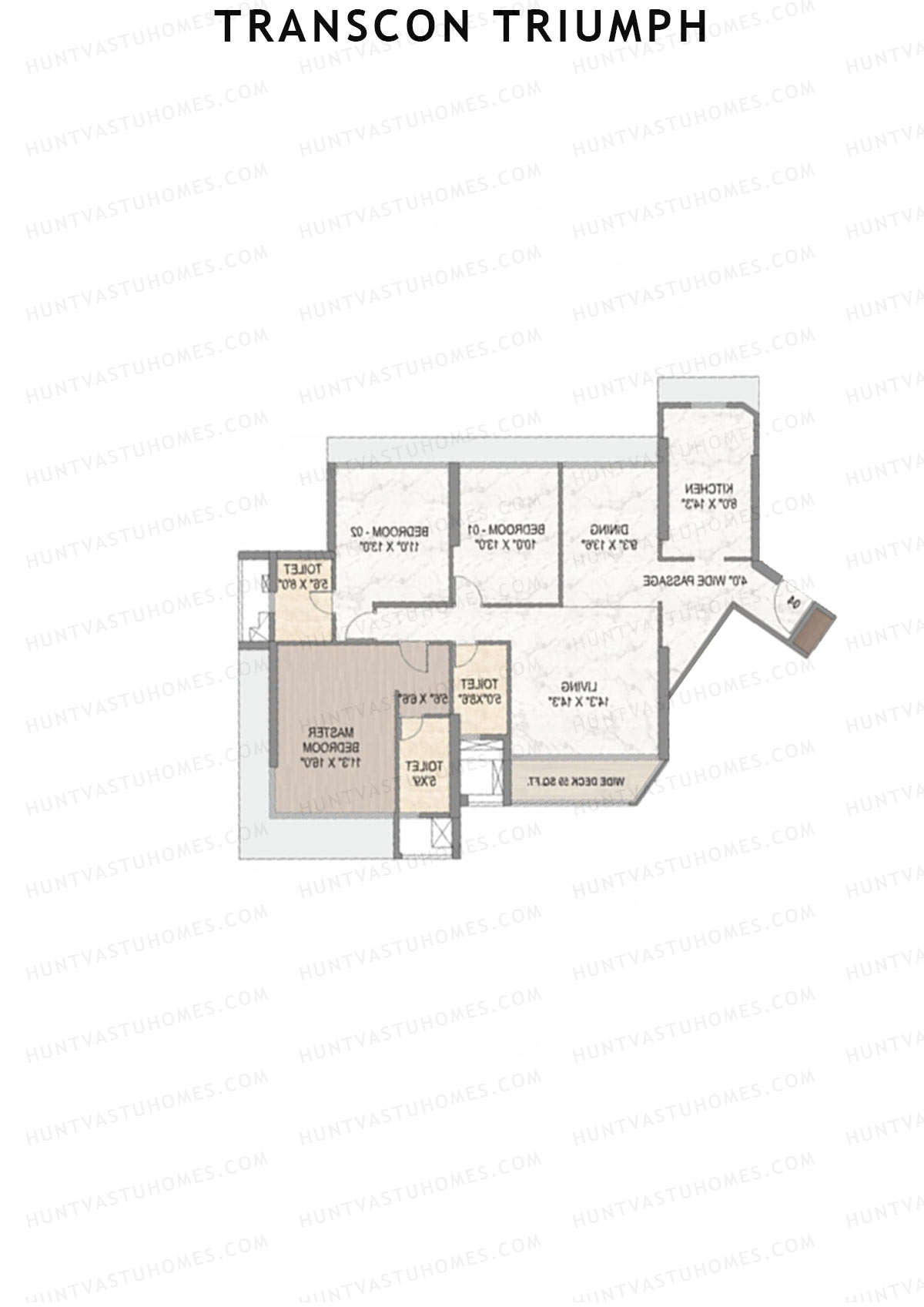 Transcon Triumph Wing A Unit 4 Floor Plan