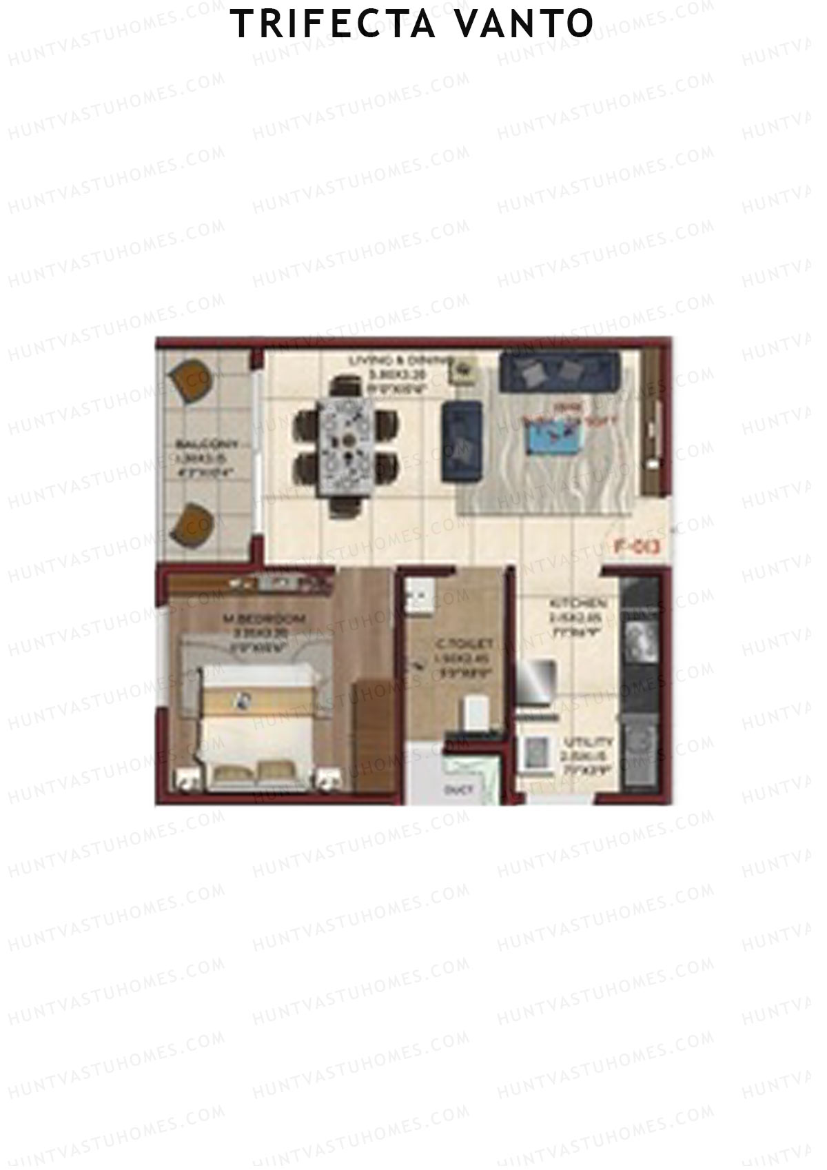 Trifecta Vanto Tower A Unit 13 Floor Plan