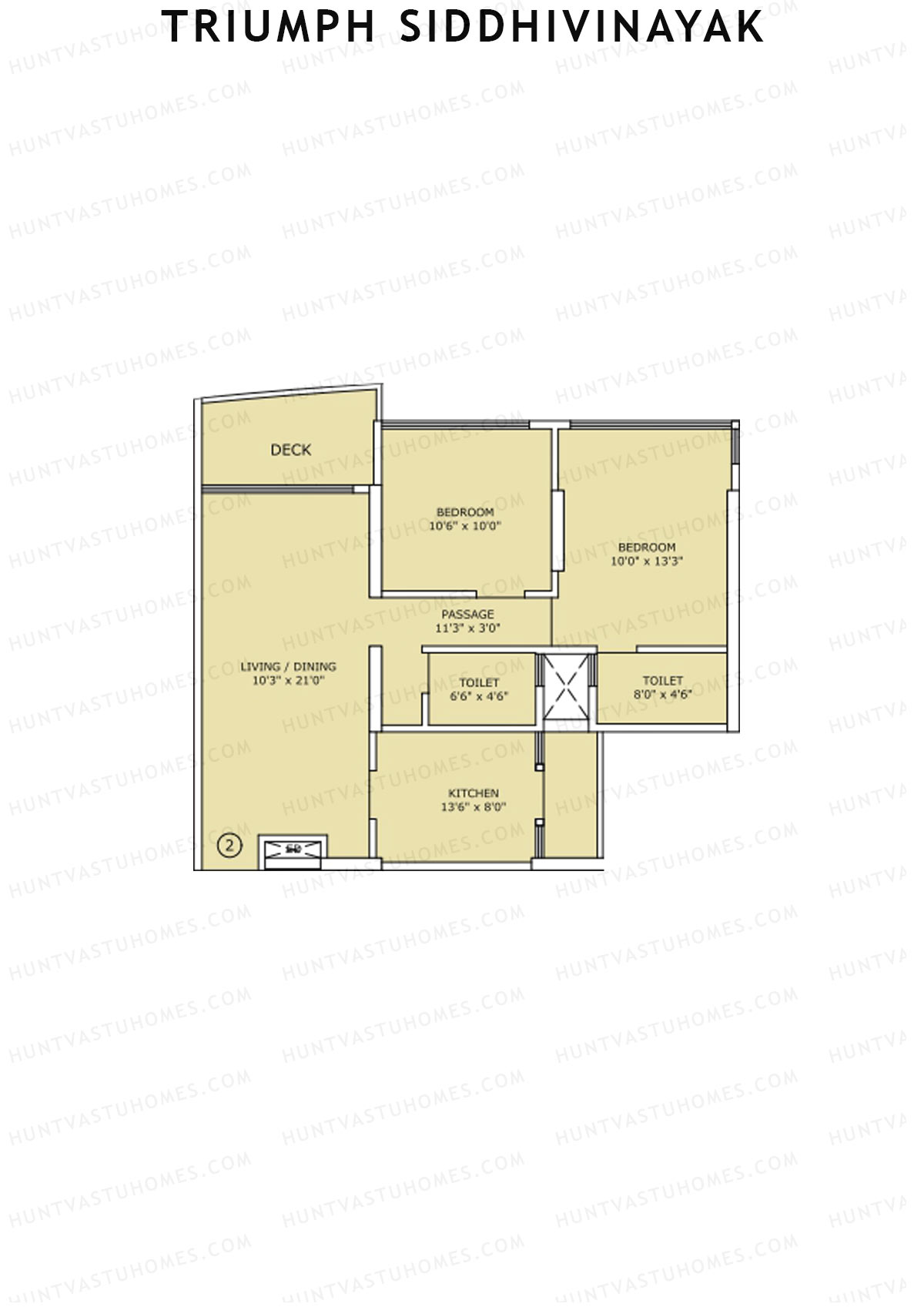 Triumph Siddhivinayak Wing B Unit 2 Floor Plan