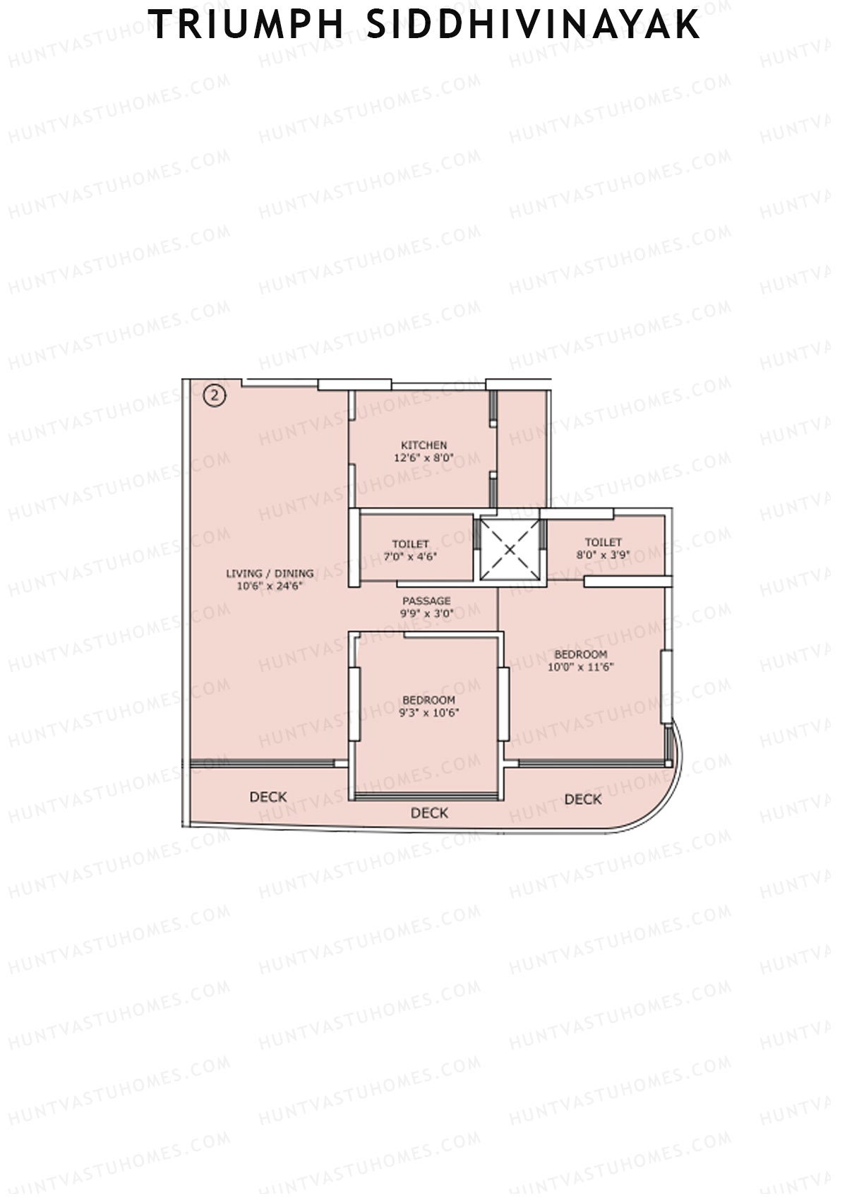 Triumph Siddhivinayak Wing C Unit 2 Floor Plan
