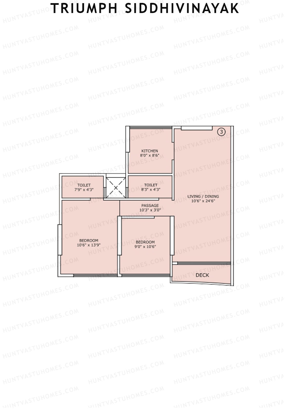 Triumph Siddhivinayak Wing C Unit 3 Floor Plan