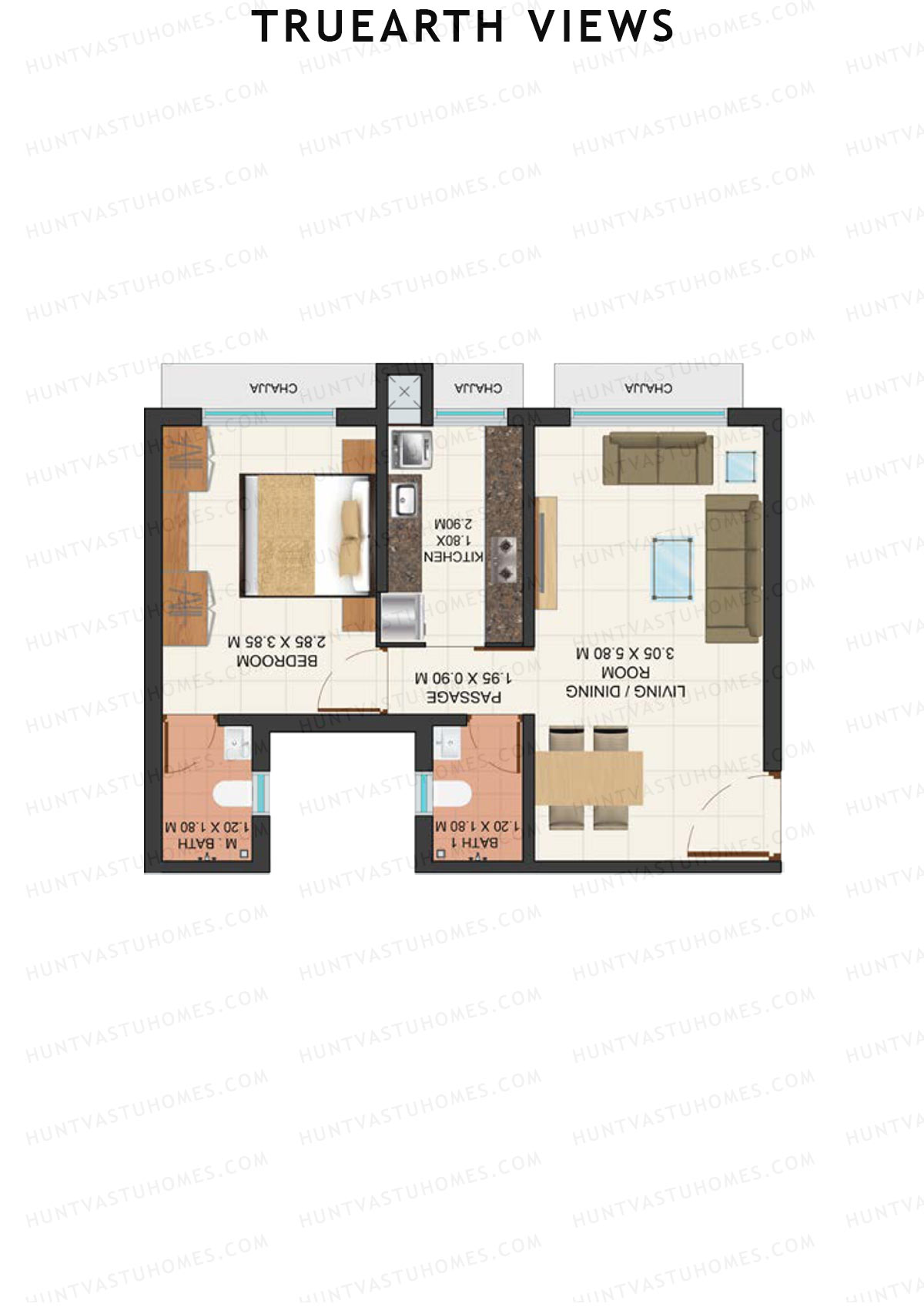 TruEarth Views Wing A Unit 4 Floor Plan