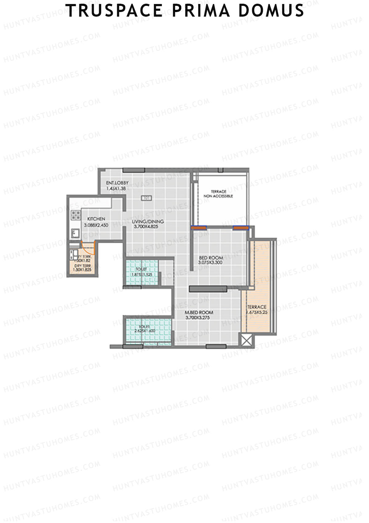 Truspace Prima Domus Tower B Unit 1 Floor Plan