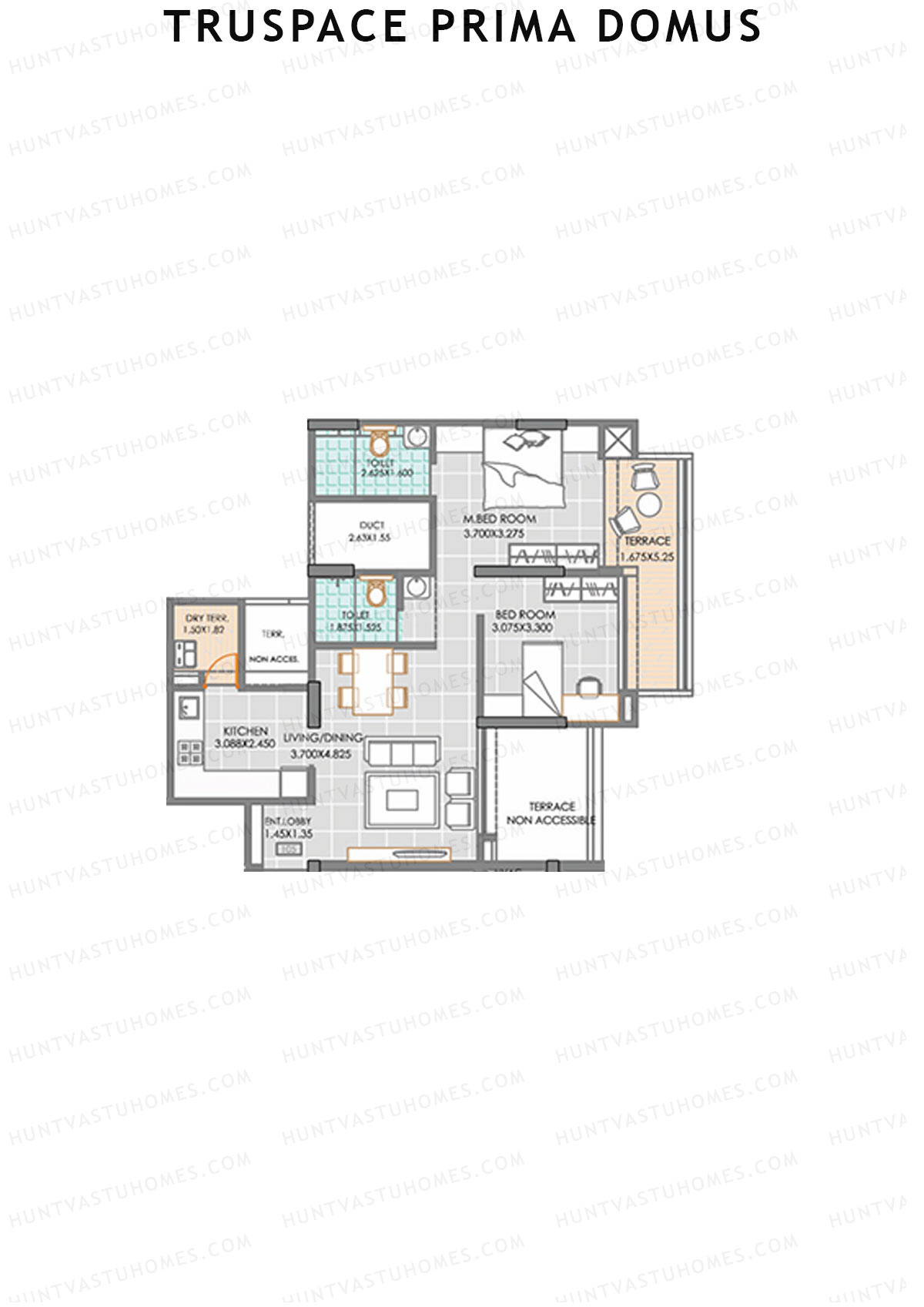 Truspace Prima Domus Tower B Unit 5 Floor Plan