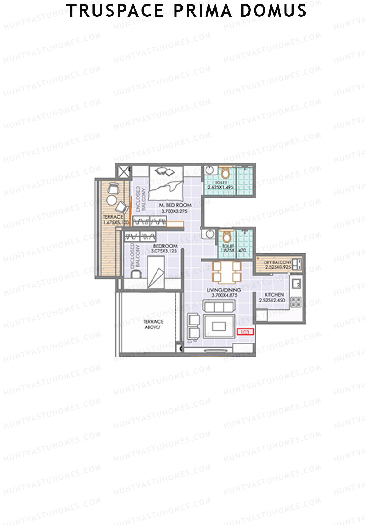 Truspace Prima Domus Tower C Unit 3 Floor Plan