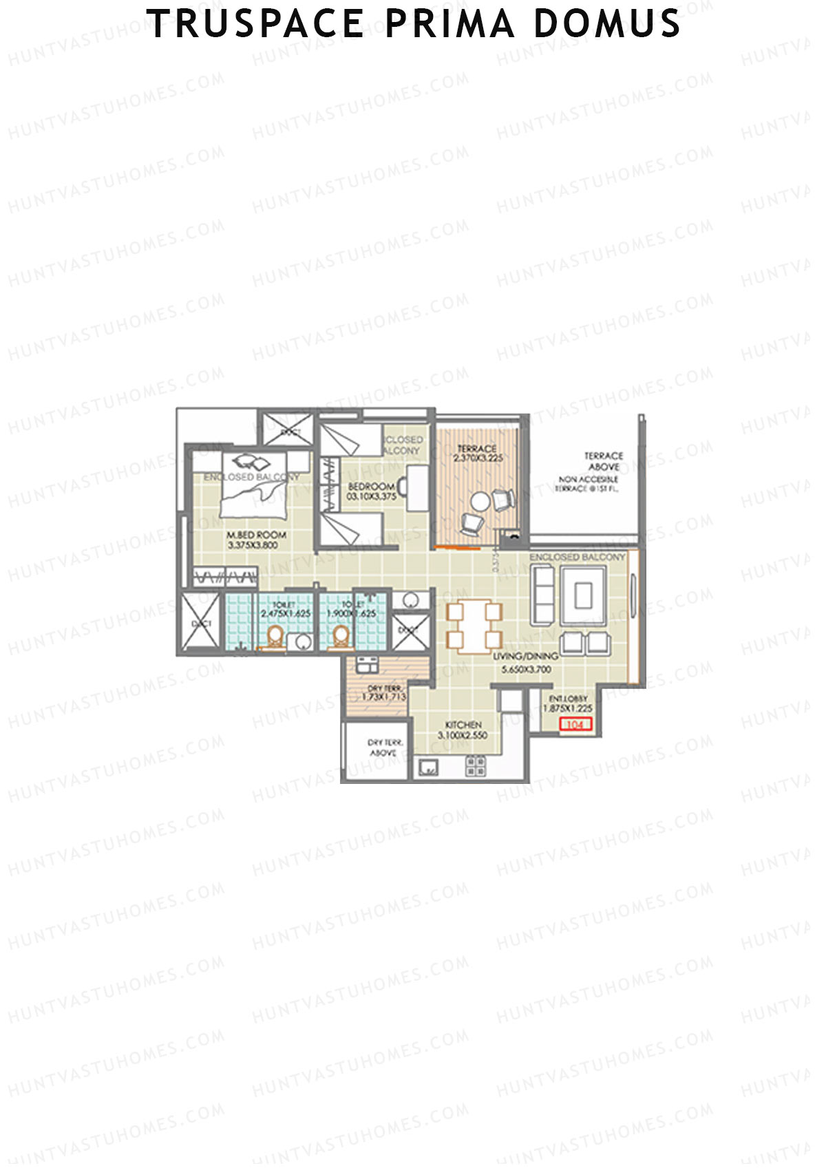Truspace Prima Domus Tower C Unit 4 Floor Plan