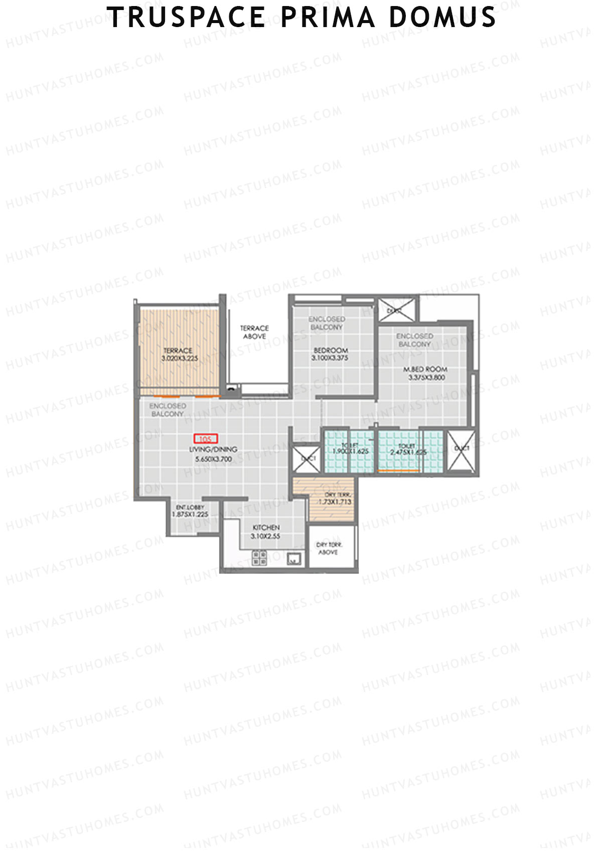Truspace Prima Domus Tower C Unit 5 Floor Plan