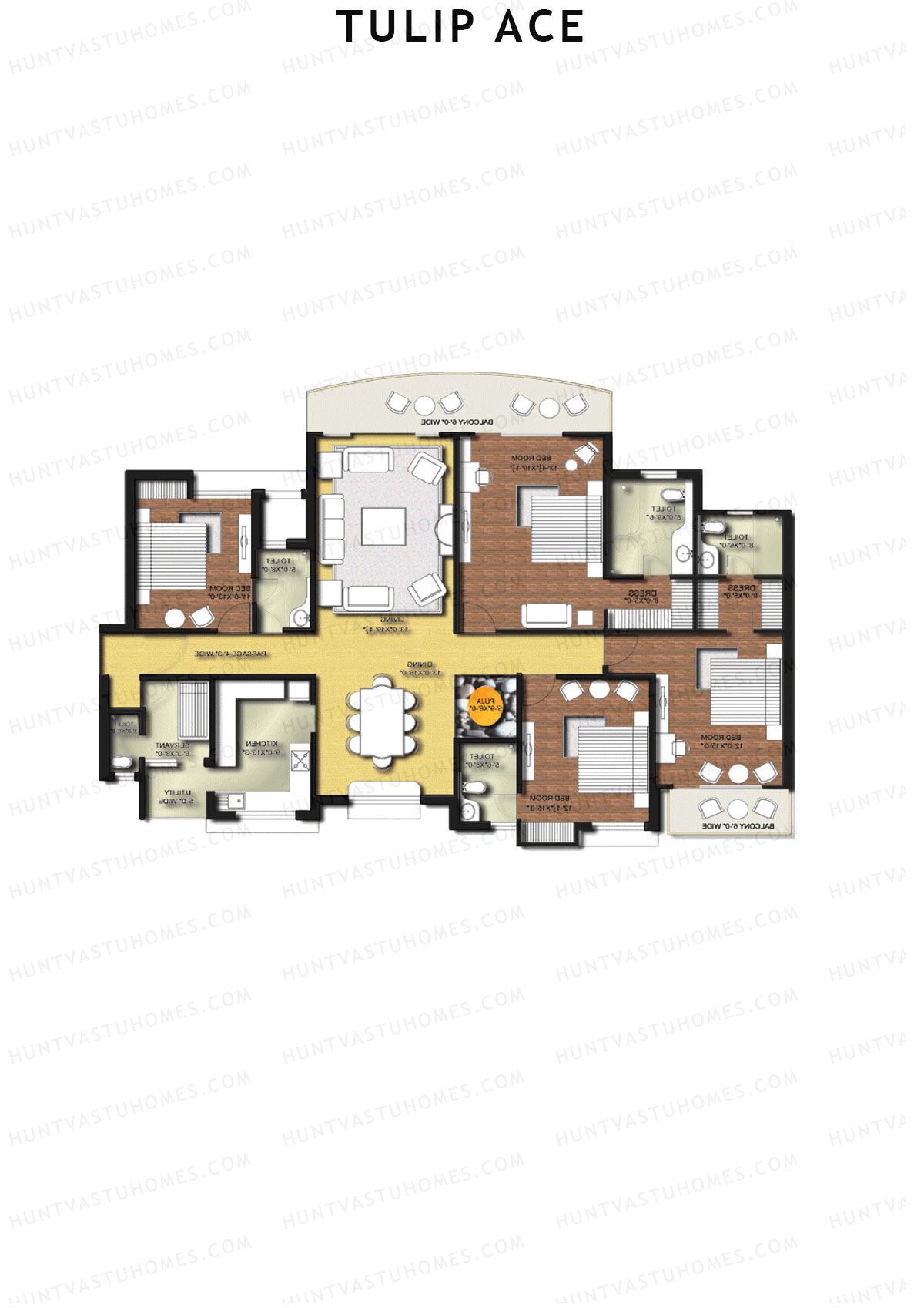Tulip Ace Block B2 Unit 2 (Type B) Floor Plan