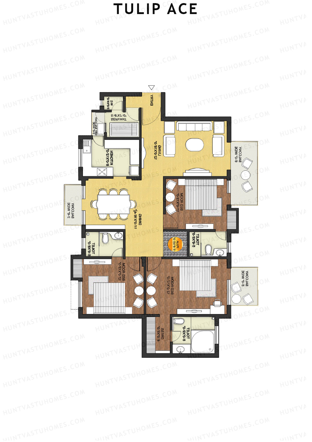 Tulip Ace Block C1 Unit 3 (Type C) Floor Plan