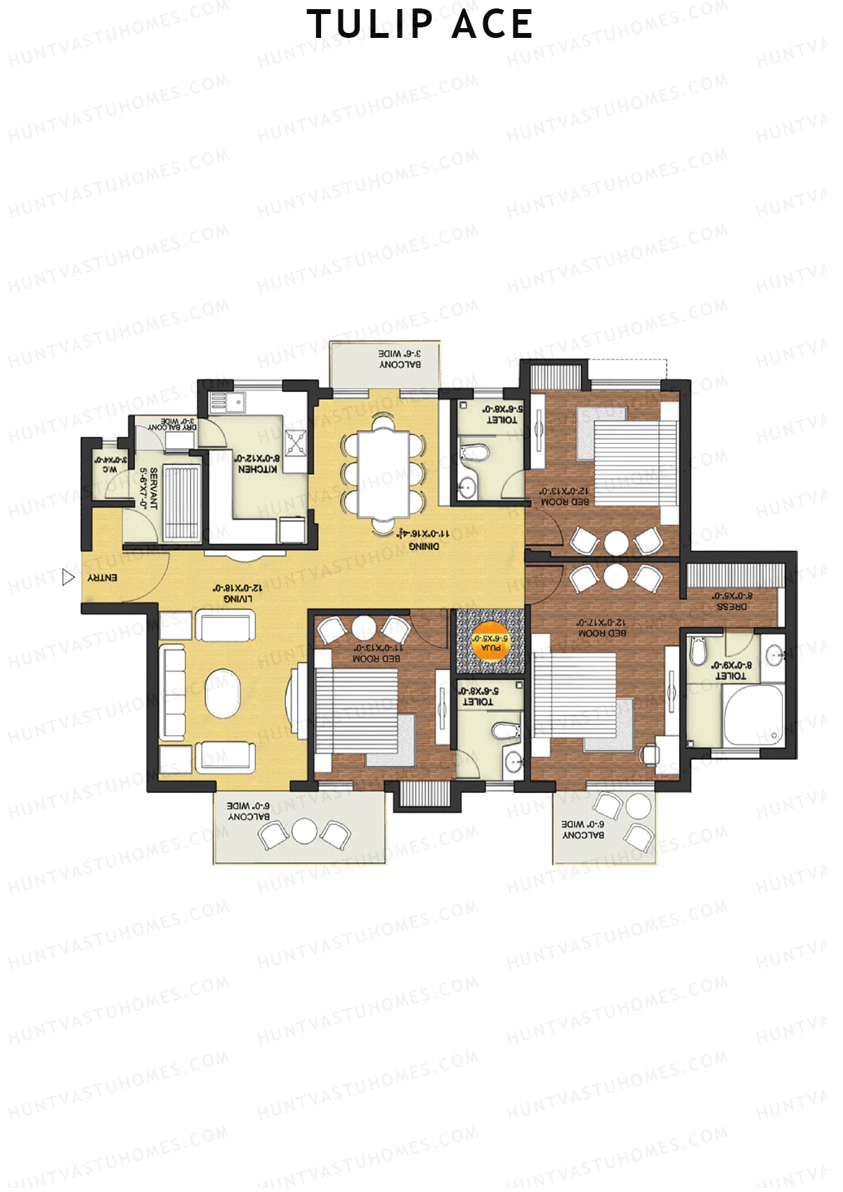 Tulip Ace Block C2 Unit 1 (Type C) Floor Plan