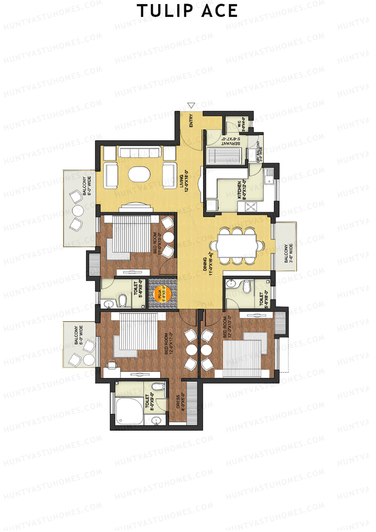 Tulip Ace Block C2 Unit 2 (Type C) Floor Plan