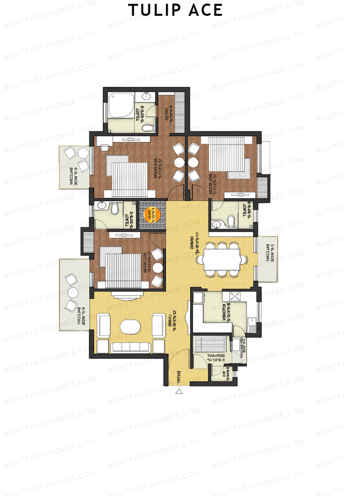 Tulip Ace Block C3 Unit 3 (Type C) Floor Plan