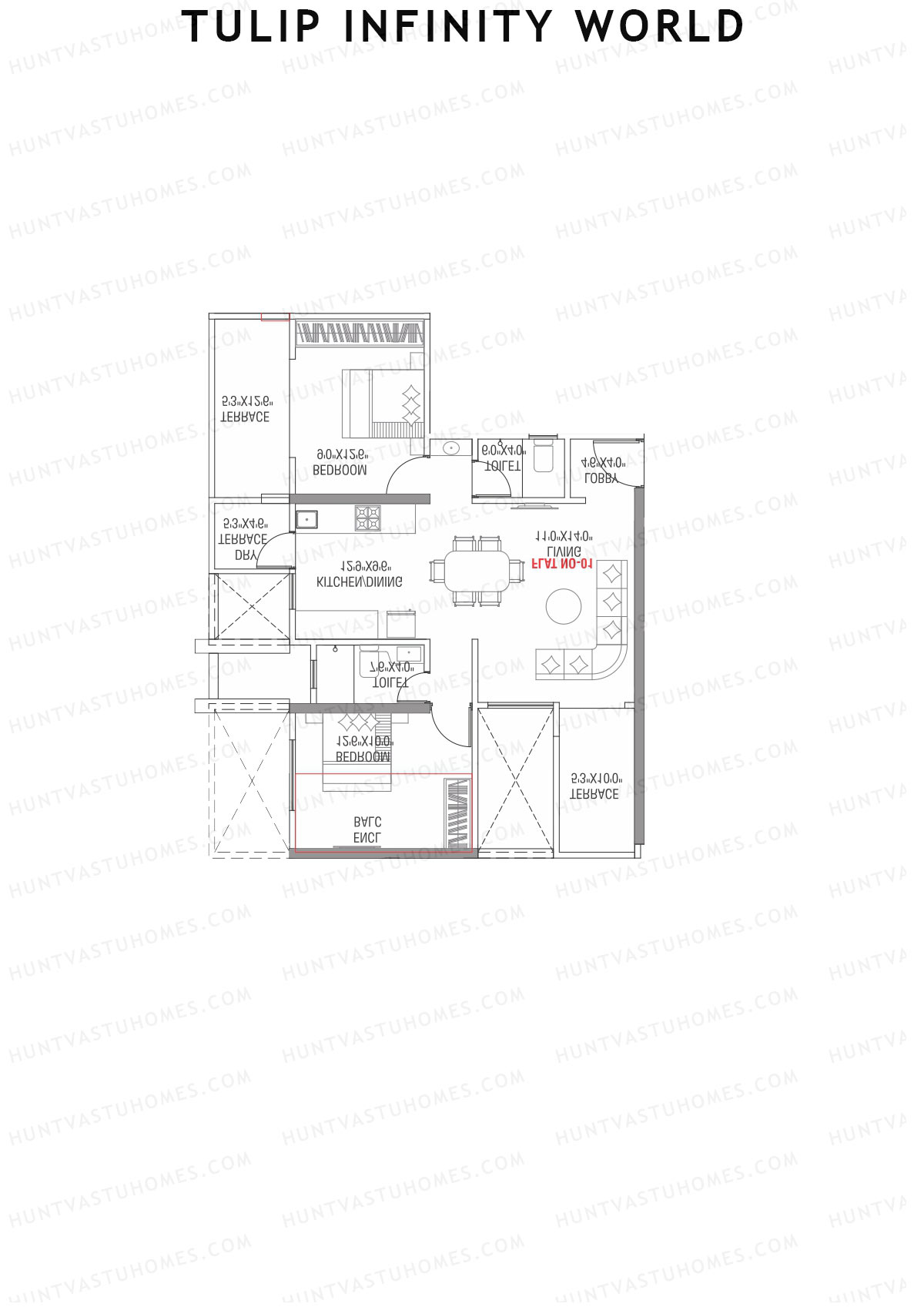 Tulip Infinity World Wing A Unit 4 Floor Plan