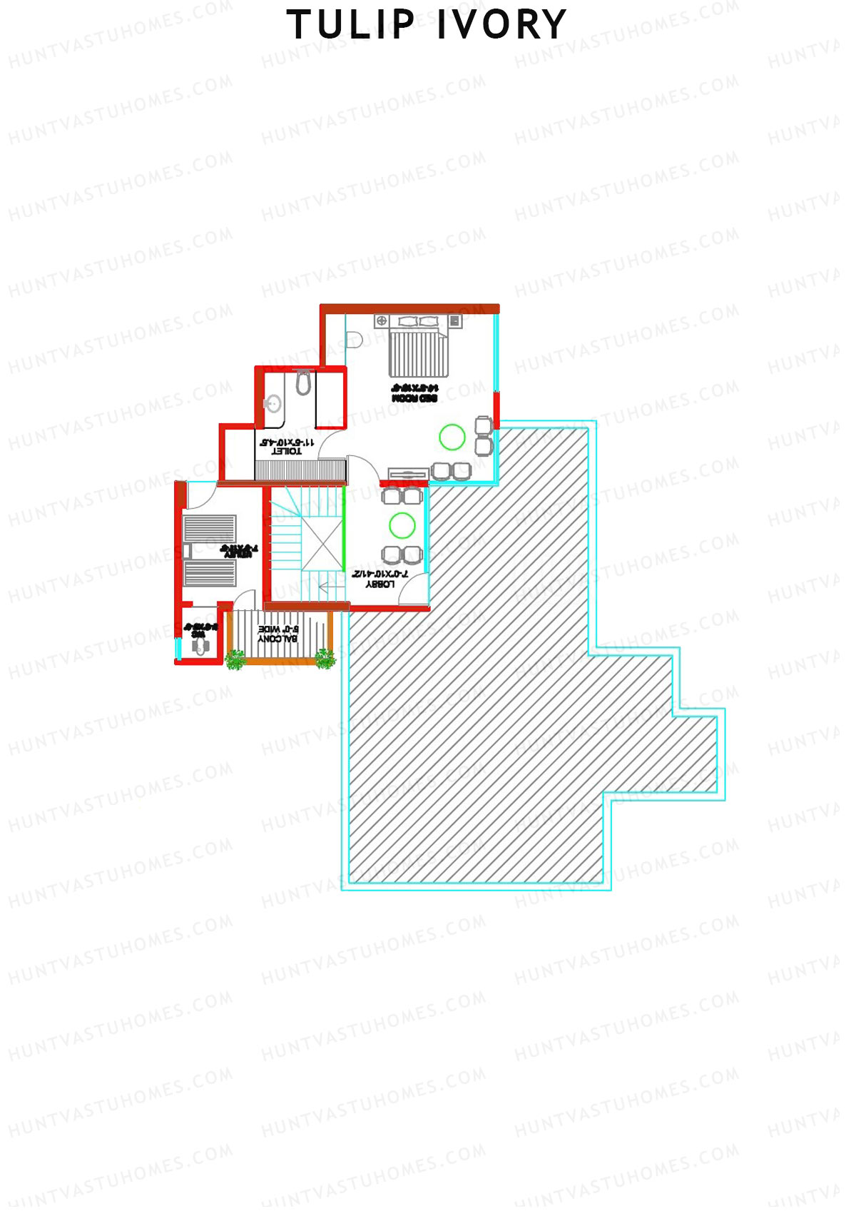 Tulip Ivory Tower B Unit 3 Floor Plan