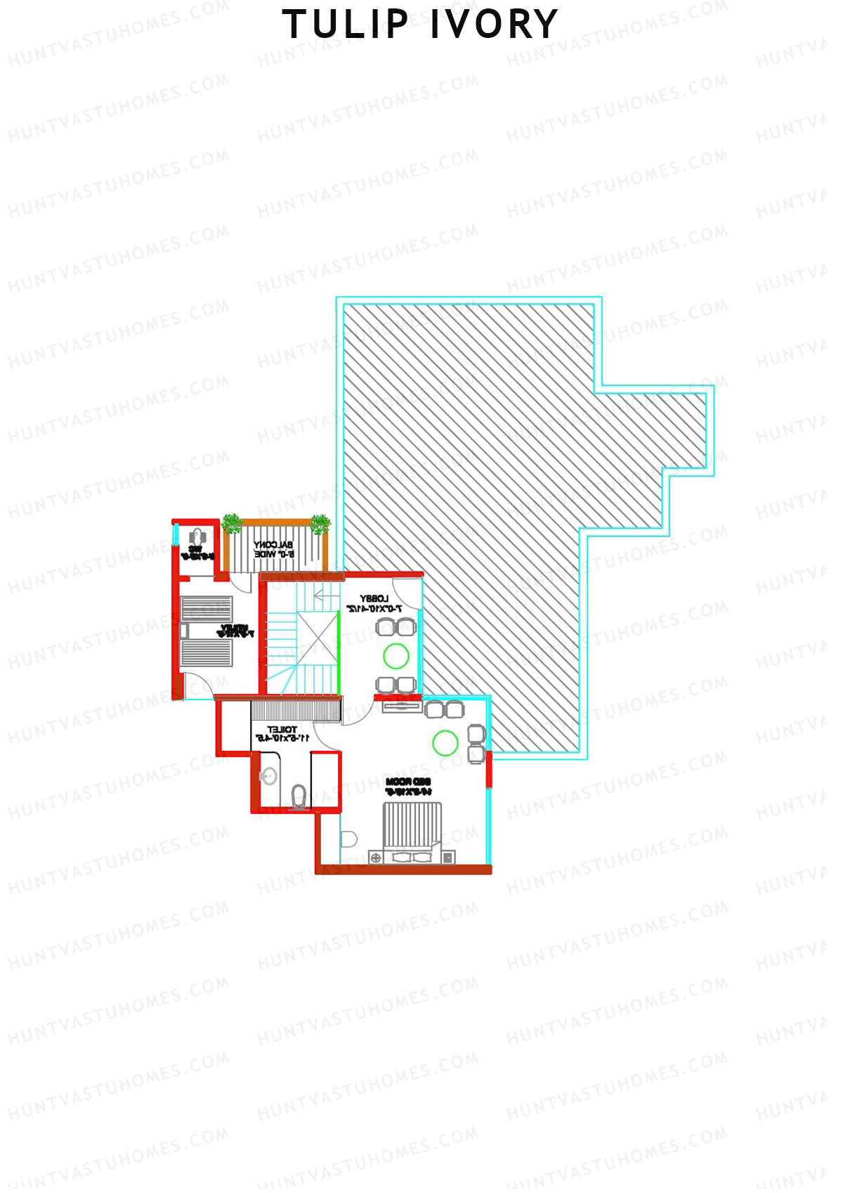 Tulip Ivory Tower D Unit 2 Floor Plan