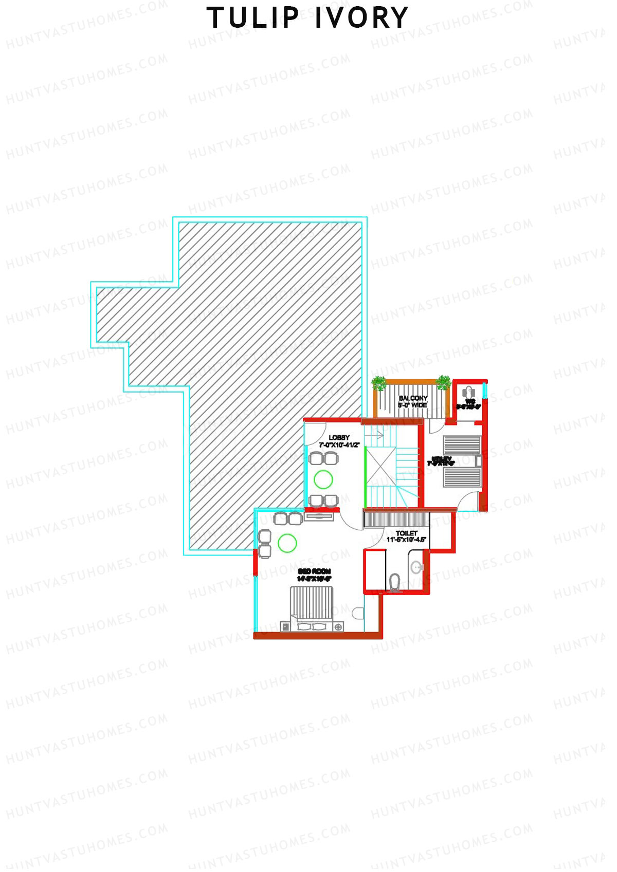 Tulip Ivory Tower F Unit 1 Floor Plan