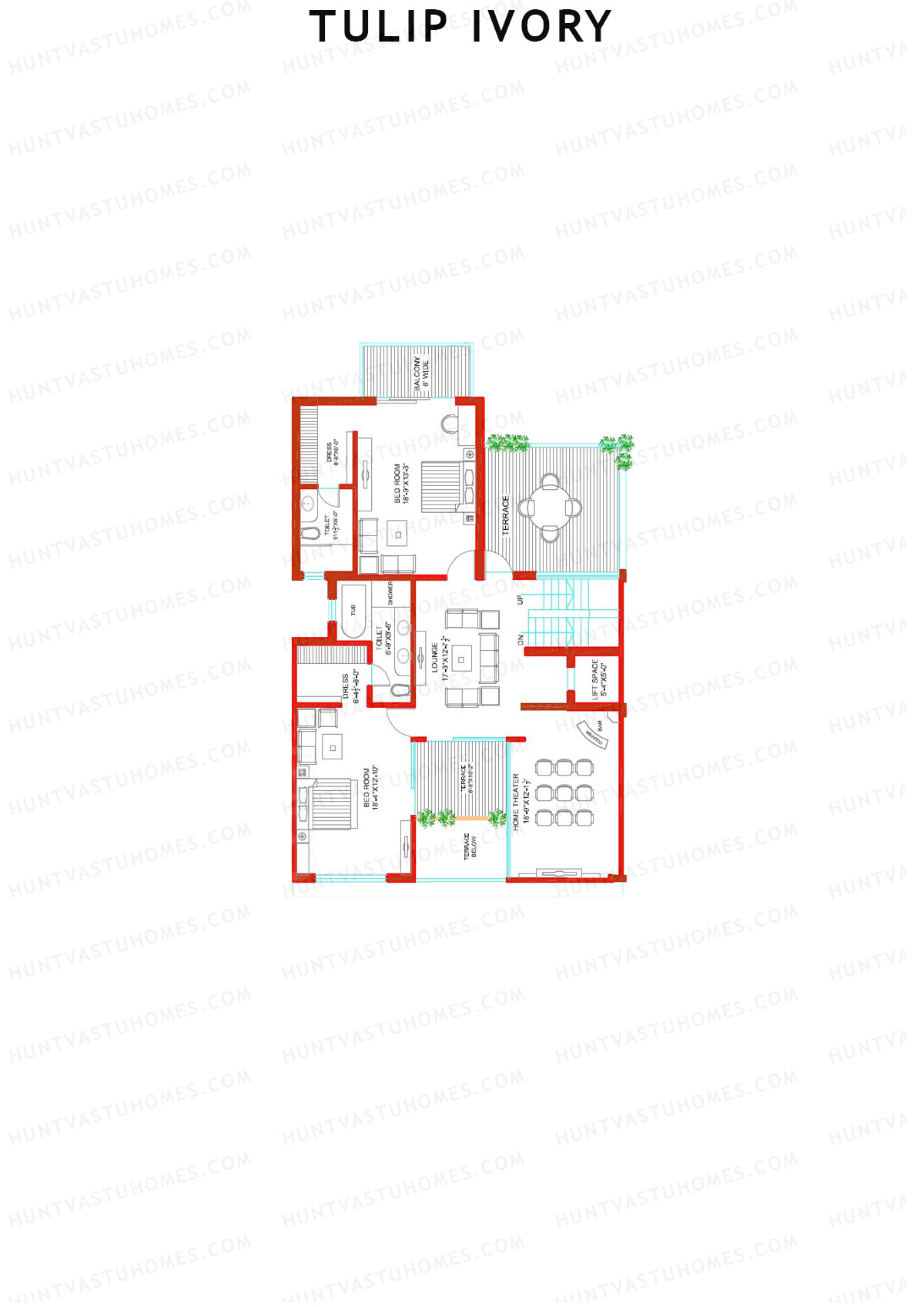 Tulip Ivory Villas 1-16 Unit 11 (Villa) Floor Plan