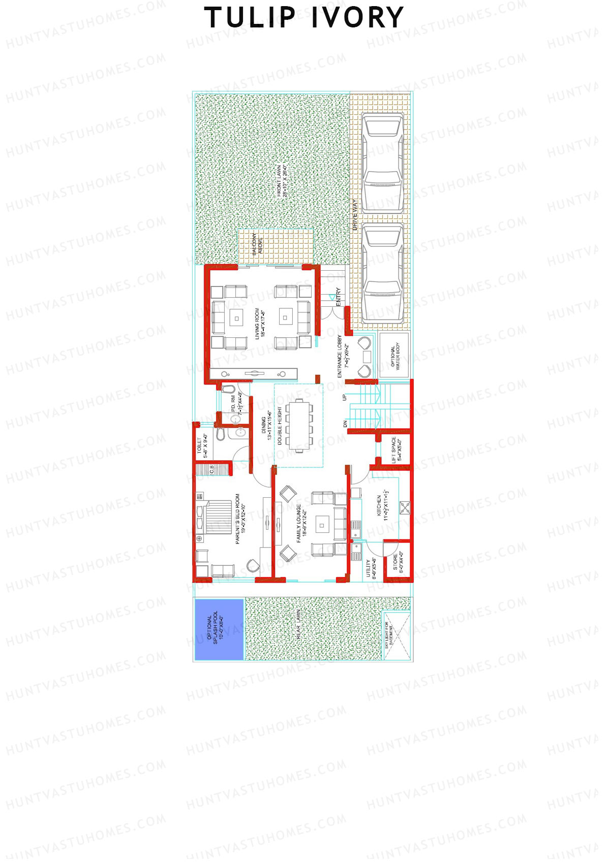 Tulip Ivory Villas 1-16 Unit 3 (Villa) Floor Plan