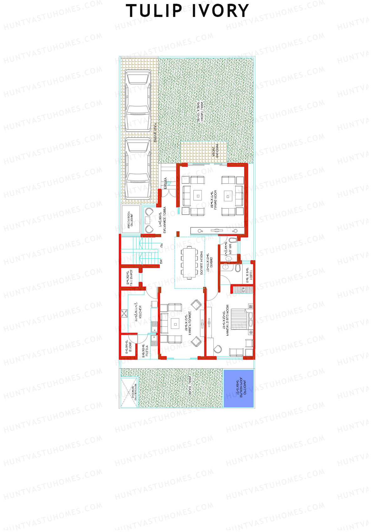 Tulip Ivory Villas 33-48 Unit 44 (Villa) Floor Plan
