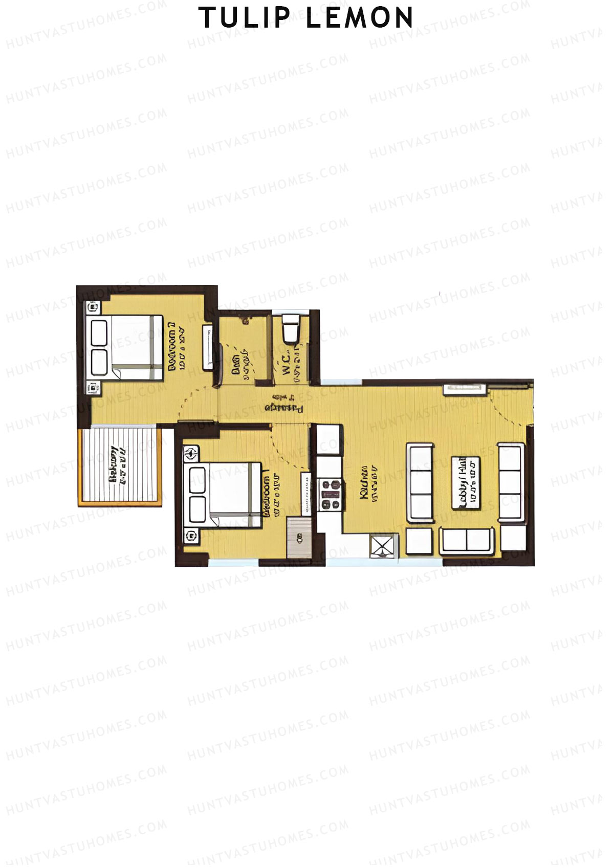 Tulip Lemon Tower A1 Unit 1 (Type A) Floor Plan