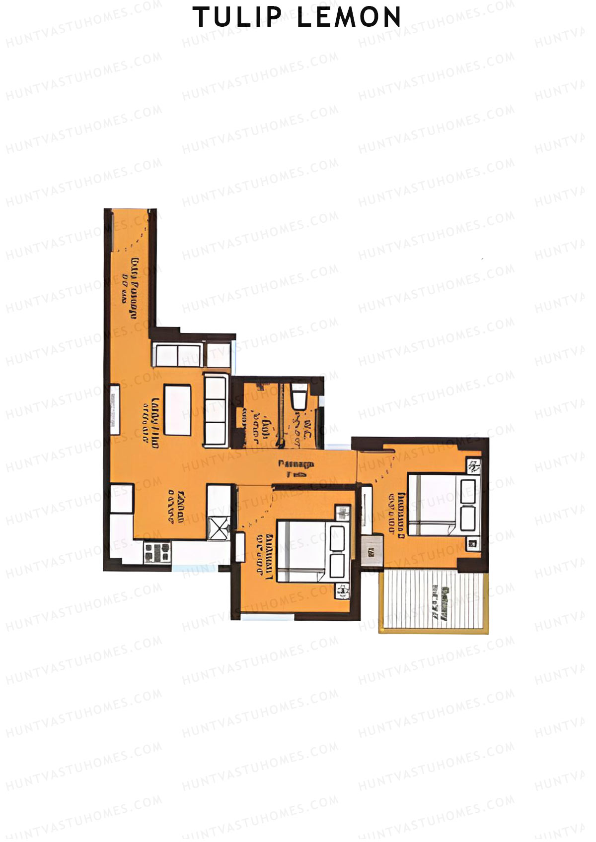 Tulip Lemon Tower A1 Unit 3 (Type A) Floor Plan