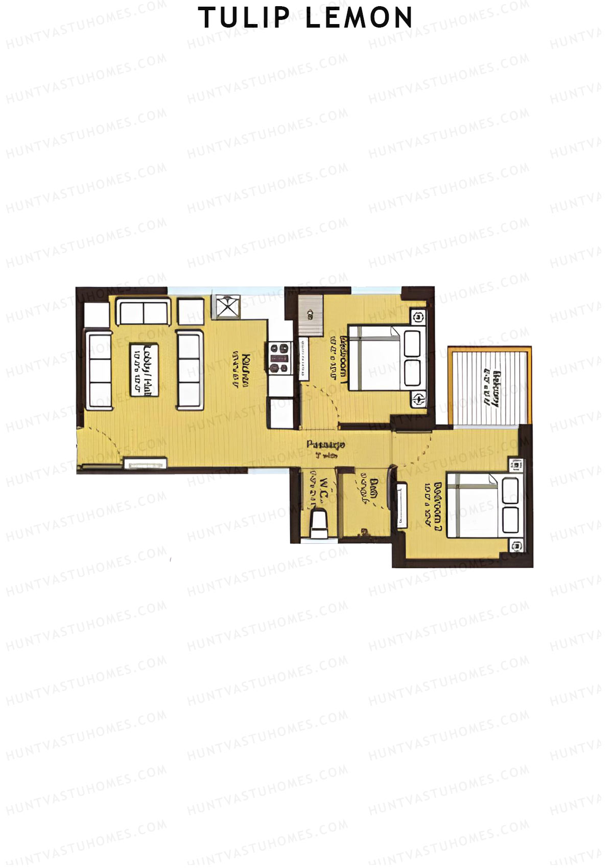 Tulip Lemon Tower A2 Unit 8 (Type A) Floor Plan