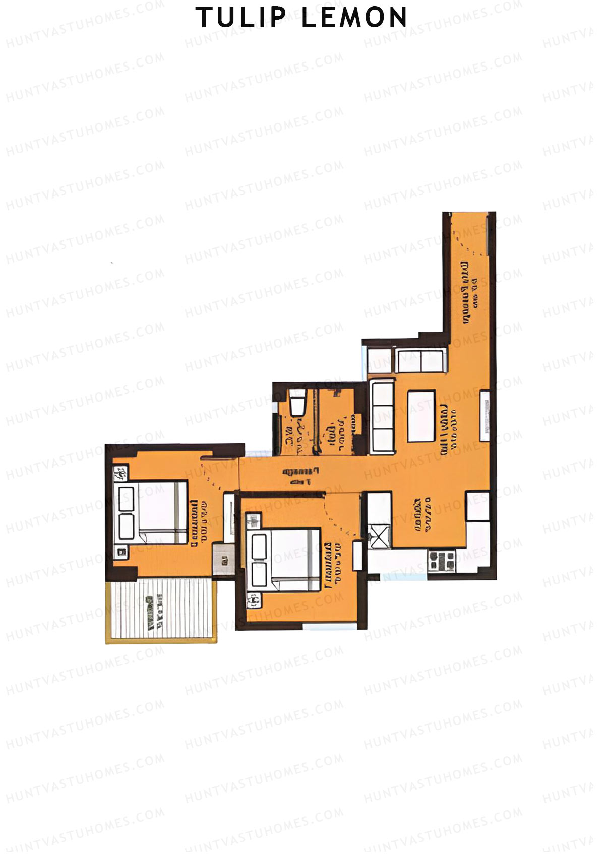 Tulip Lemon Tower A3 Unit 2 (Type A) Floor Plan