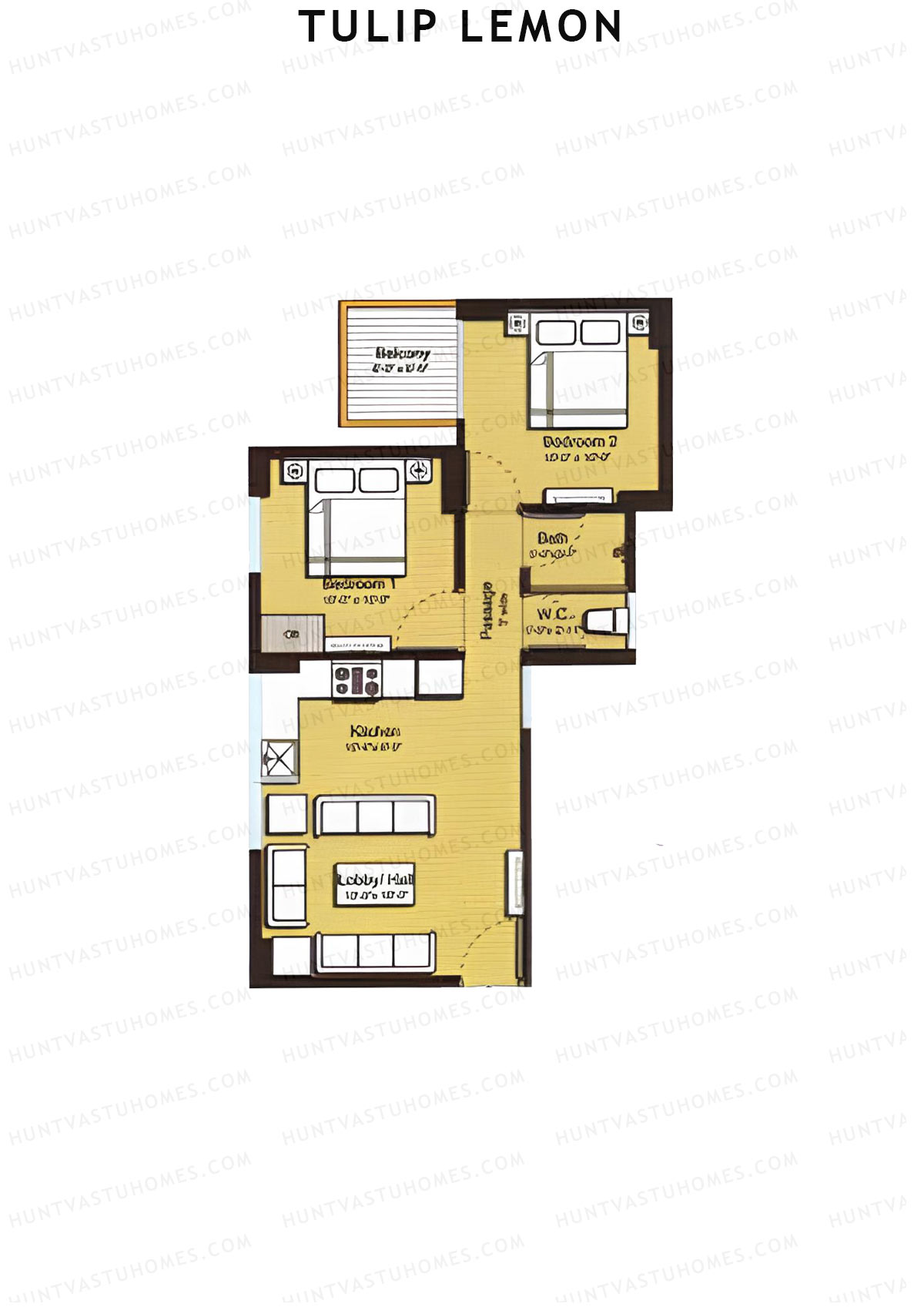 Tulip Lemon Tower A5 Unit 1 (Type A) Floor Plan