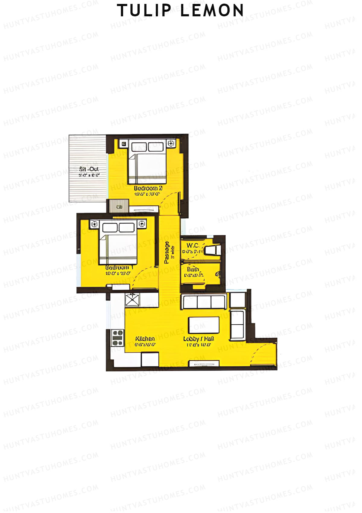 Tulip Lemon Tower A5 Unit 2 (Type A) Floor Plan