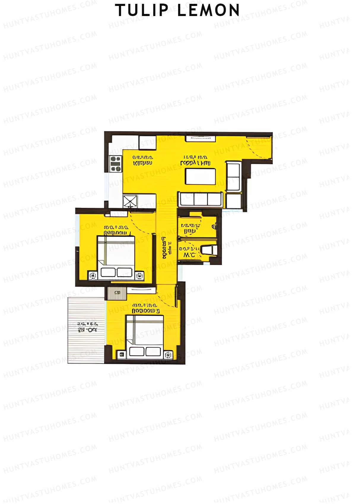 Tulip Lemon Tower A5 Unit 3 (Type A) Floor Plan