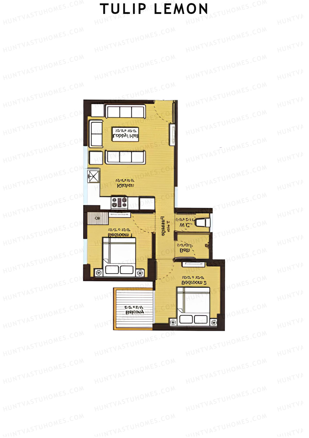 Tulip Lemon Tower A5 Unit 4 (Type A) Floor Plan