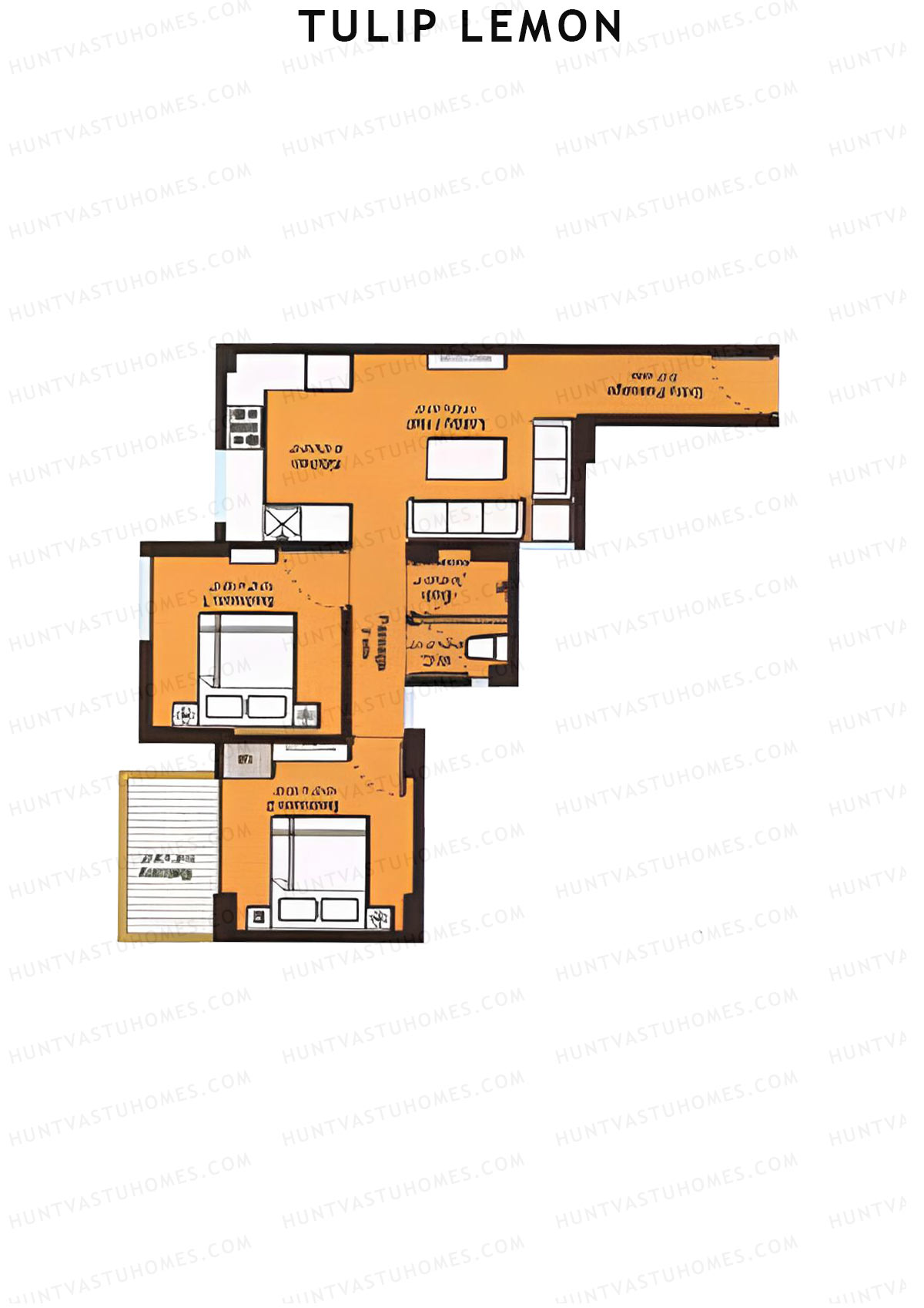 Tulip Lemon Tower A6 Unit 2 (Type A) Floor Plan